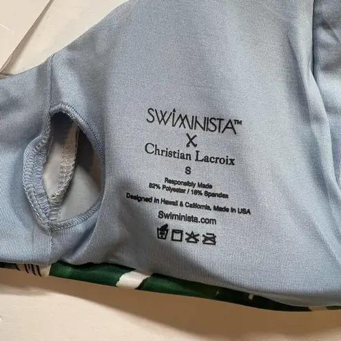 Christian LaCroix Swiminista x Play Top in Jardin Exo Chic Print Small New