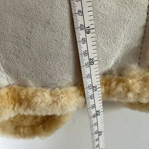 VTG California Rancher sheepskin SHEARLING vest 10 leather wool USA made WESTERN