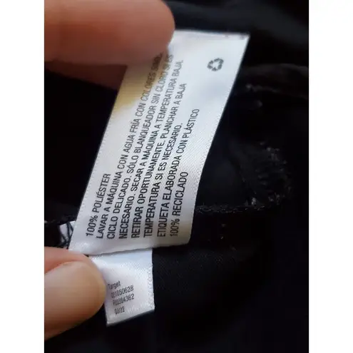 Ava & Viv Tank Top Women 2X Black Silky Cami Workwear Cocktail Classic Basic EUC