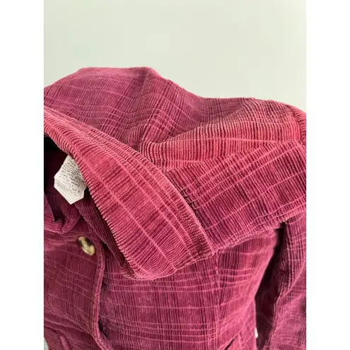 Isabelle Bird Women's Plaid Button Up Jacket Size 8 Red
