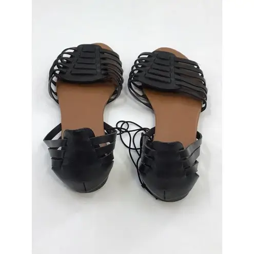 Arizona  Jean Co Womens Size 8.5 Basket Weave Black Sandals