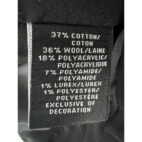 Lafayette 148 Tweed Blazer Size 4 Career Preppy Academia Business Professional 4 Black