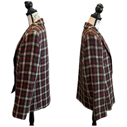 Vintage 80’s Criscione New York Blazer Jacket Plaid Red Green Size Large Bling