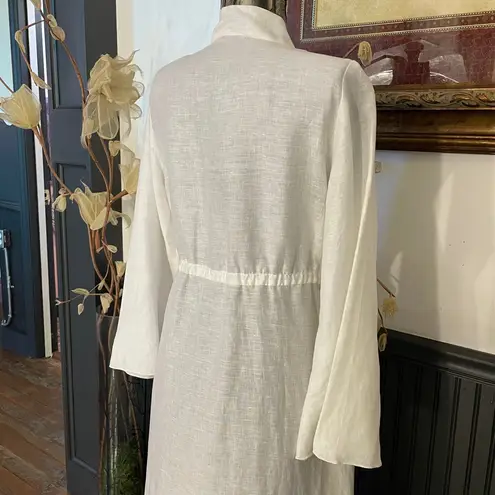 Puro Lino 100% Linen Italian Lagenlook Kimono Duster Coverup Dress