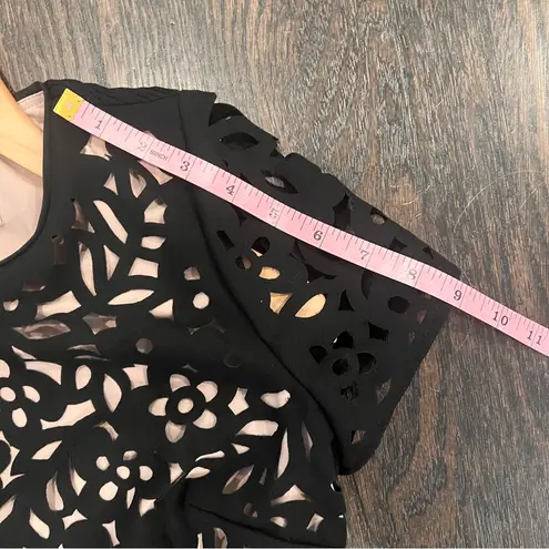 Maeve Black Cutout Midi Dress