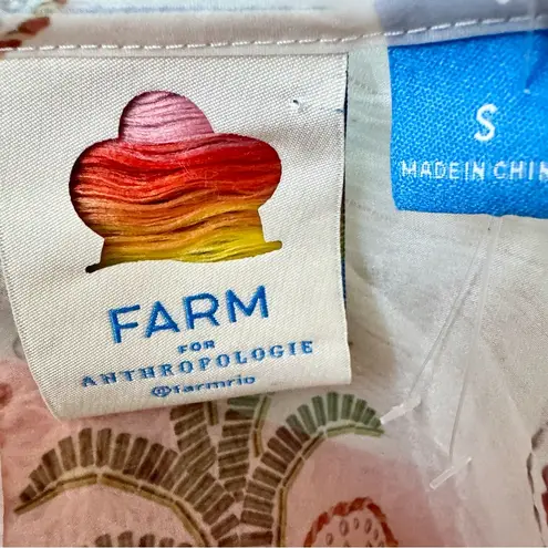 Farm Rio Anthropologie Heart Print Similar Sheer Puff Sleeve Mini Dress Size Sm