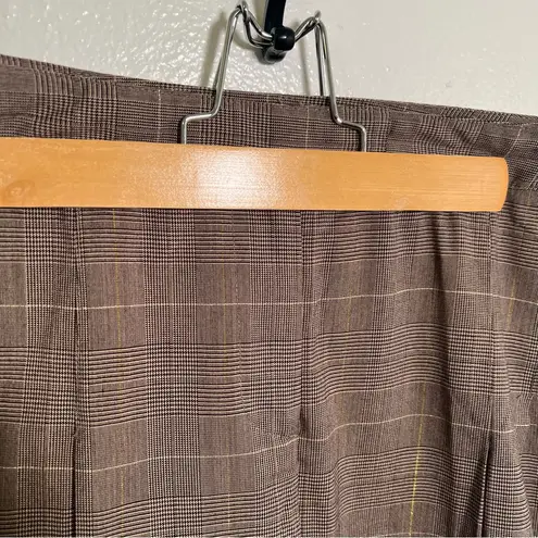 Newport News Vintage Trousers Dress Pants Brown Plaid 10