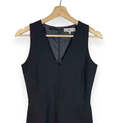 Front Row Shop Structured Crepe A-line Dress with Pleated Hem