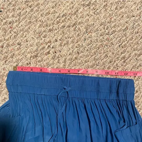 Ramy Brook Austin Blue Shorts Pleated Slinky Weave- Size XS