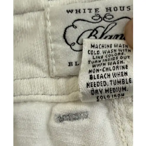 White House | Black Market White House Black House Women 4 Cutoff Denim Fringe Raw Hem White Shorts Casual