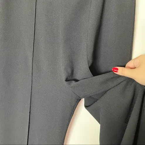 AQ/AQ Laurent High Waisted Wide Leg Trouser Pants Women’s 10 Black Pin Tuck