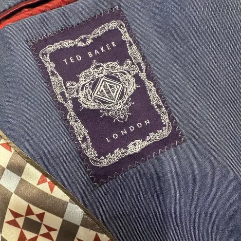 Ted Baker  Blue  Blazer with Geometric Lining