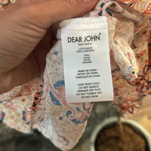 Dear John , XS, NORA LACE EYELET TOP FIG AND VINE