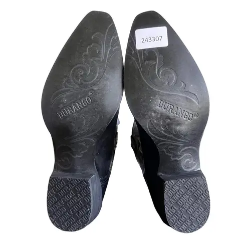 Durango Women's Black Crush Antique Studded Western Boot Size 9 #243307