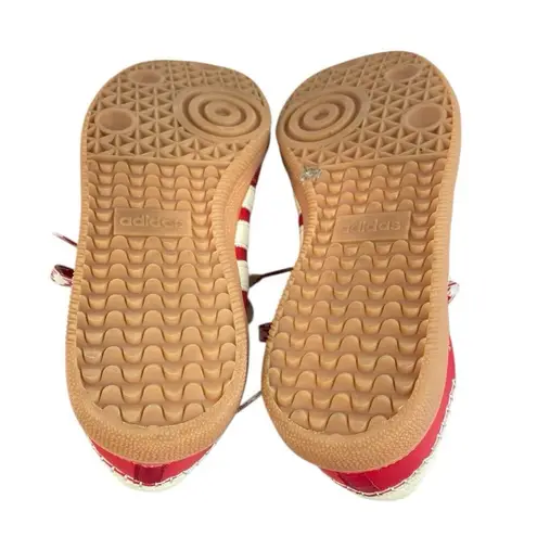 Adidas  Samba Wales Bonner Womens Red White Low Top Lace Up Sneakers Shoes Size 8 thumbnail 4