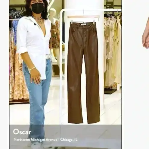 House Of CB  Inaya High Waist Faux Leather Trousers NWOT size xs