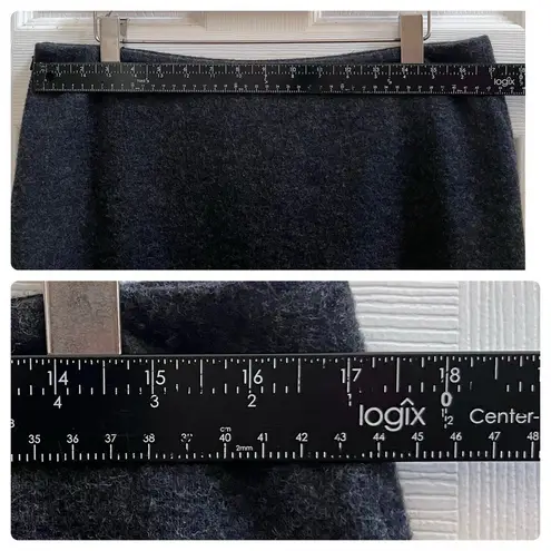 Brooks Brothers NWOT Charcoal Gray Wool Pencil Straight Skirt Petite Size 14