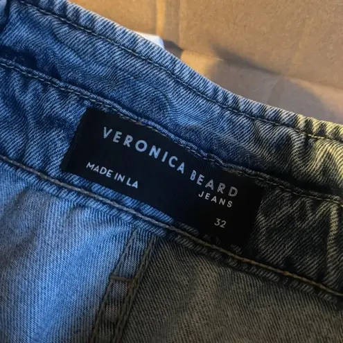 Veronica Beard Nori belted denim shorts