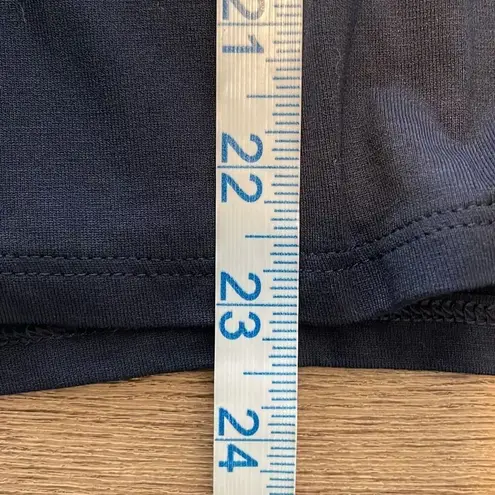 J. Jill Womens Crew Neck Buttoned Back Short Sleeve Knit Blouse Navy Size XL NWT Blue