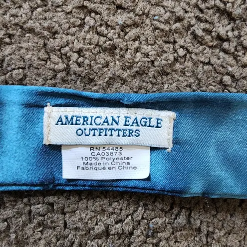 American Eagle Vintage! Blue Sequin Ribbon Belt