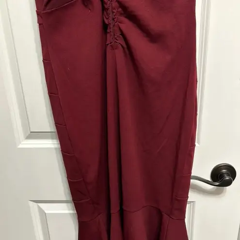 Emerald Sundae Burgundy Maxi Halter Dress‎ by  XL