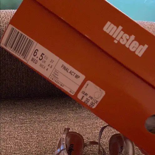 Unlisted Silver Strappy Heels for Special Occasions 6.5