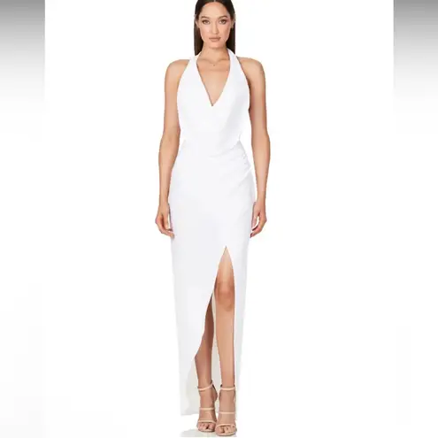 Nookie NWT Amore Ivory Halter Gown Dress Sz Small $279