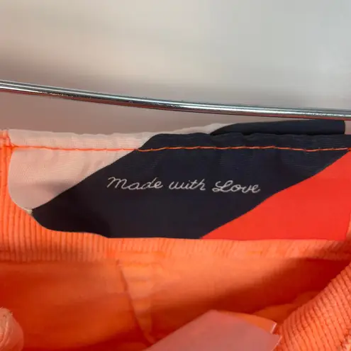 Sundry Neon Orange Rainbow Stripe Festival Ankle Zip Corduroy Jogger Size 30 - Image 8