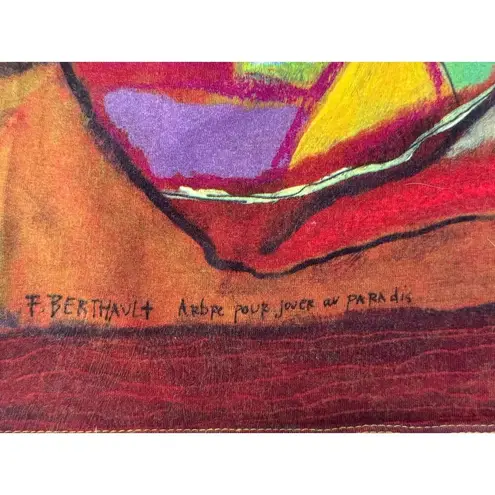 AVENTURES DES TOILES Francis Berthault French Bold Abstract Art Tank Top Size 38