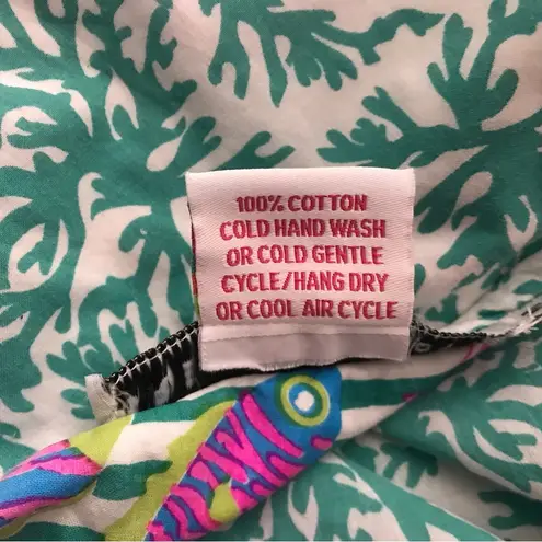 Gretchen Scott Coral reef tunic top Green Size M