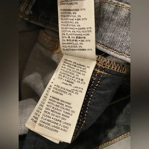 Goodthreads Size 27 Gray Stretch Denim Skinny Jeans Zip Up Five Pocket