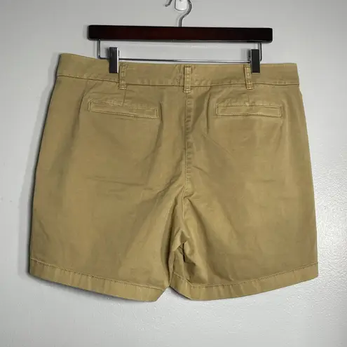 J.CREW 7" Stretch Chino Short Size 14 Khaki NEW Preppy Casual Classic H5809