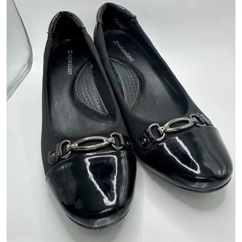 Naturalizer Black Wedge Shoes Size 7.5