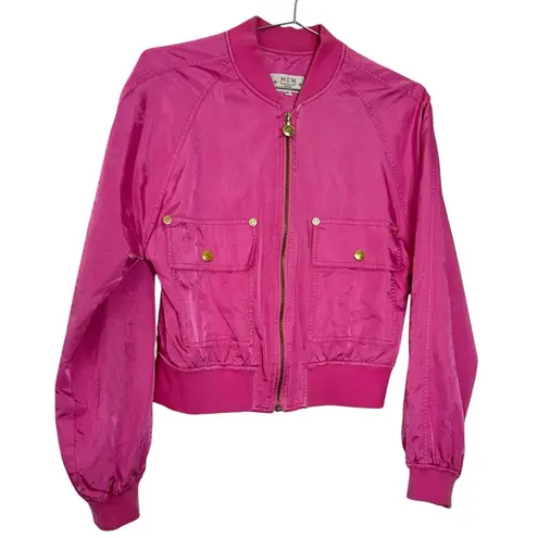 MCM Vintage Pink Monogram Satin Tracksuit Custom Made