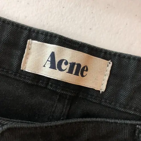 Acne Studios Acne Womens Jeans Kex Wet Black Skinny Stretch 31/32