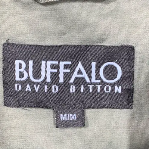 Buffalo David Bitton Utility Jacket Women’s Size M Green Hooded 4 Pocket Cotton