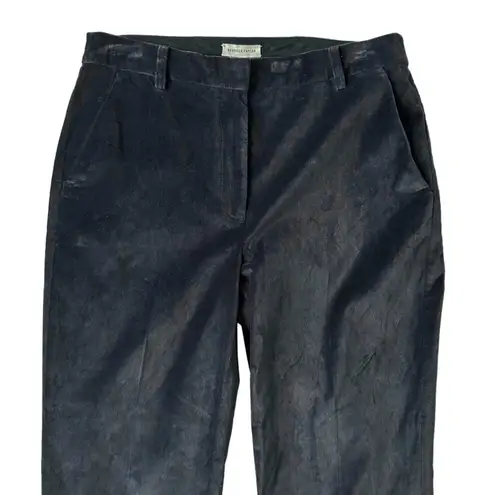 Rebecca Taylor NEW High Rise Straight Leg Velvet Pant Carbon Gray Size 10