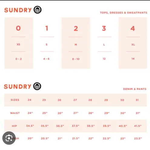 Sundry ‎ Good Vibes Basic Crew Neck Pullover Sweatshirt Color Poppy - Size Small