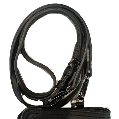 Women’s Black Crossbody Cell Phone Clutch Wristlet