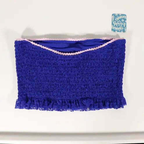 Free People NWT  Cobalt Blue Bandeau Size XS