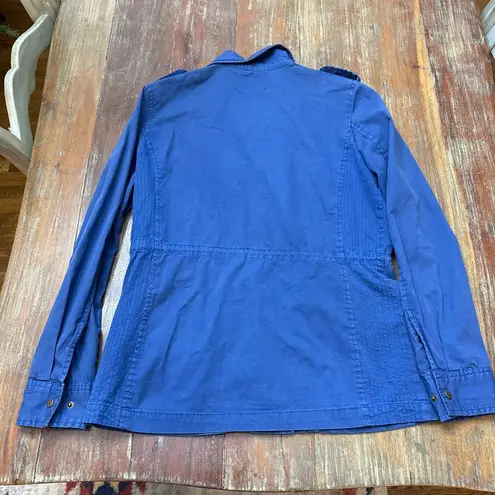 Velvet by Graham & Spencer Blue Utility Jacket S Women’s Chic Classic