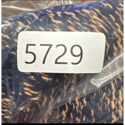 Sparrow Blue Orange Sweater Knit Cardigan Open Front Fringe Trim Sweater Coat M Size M