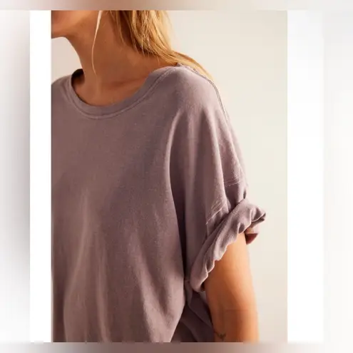 Free People NWT  We the Free Nina Tee - quail orchid purple grey - XL thumbnail 5