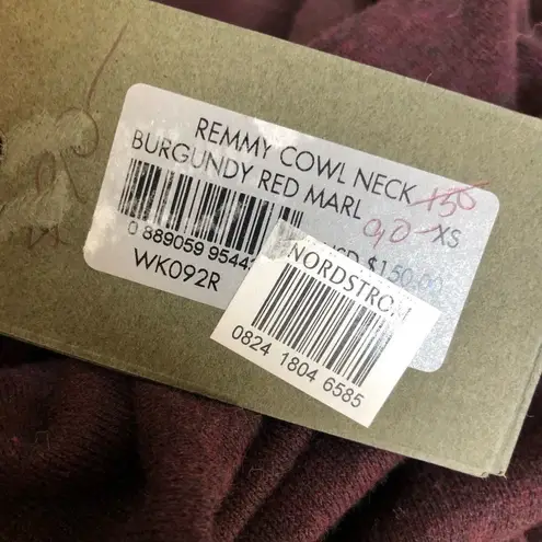 ALLSAINTS Remmy Cowl Neck Sweater Red Marl NWT XS