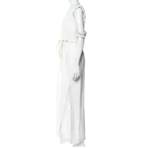 Rosie Assoulin White Tie Front Maxi Dress Size 6