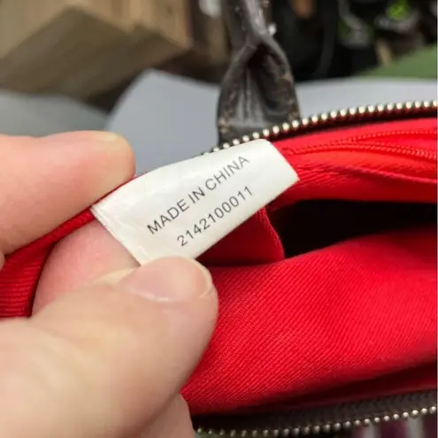 HOBO taupe brown leather handbag medium size