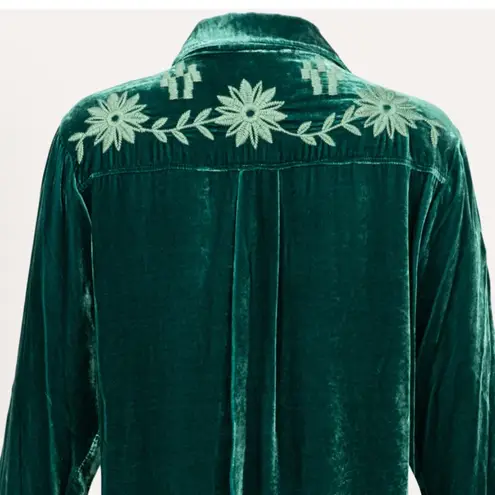 Johnny Was embroidered GEORGINA VELVET SHIRT/JACKET NWT