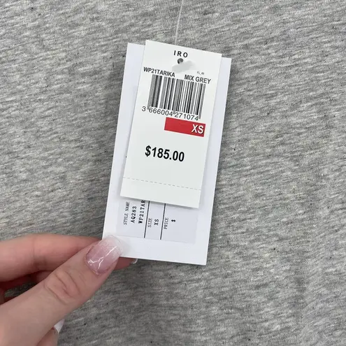 IRO NWT Tarika Sleeveless Crewneck Top Padded Shoulder Size XS Organic Cotton