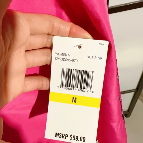 Spyder NWT Hit Pink windbreaker rain jacket active Full Zip Adjustable Hooded