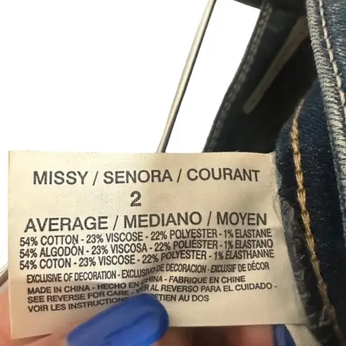 Vintage America Blue Medium Wash Boho Bootcut Denim Jeans Women Sz 2/26